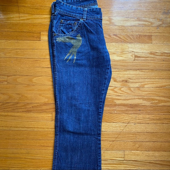 DEAR AB DARK WASH LOW RISE JEANS - Picture 4 of 8